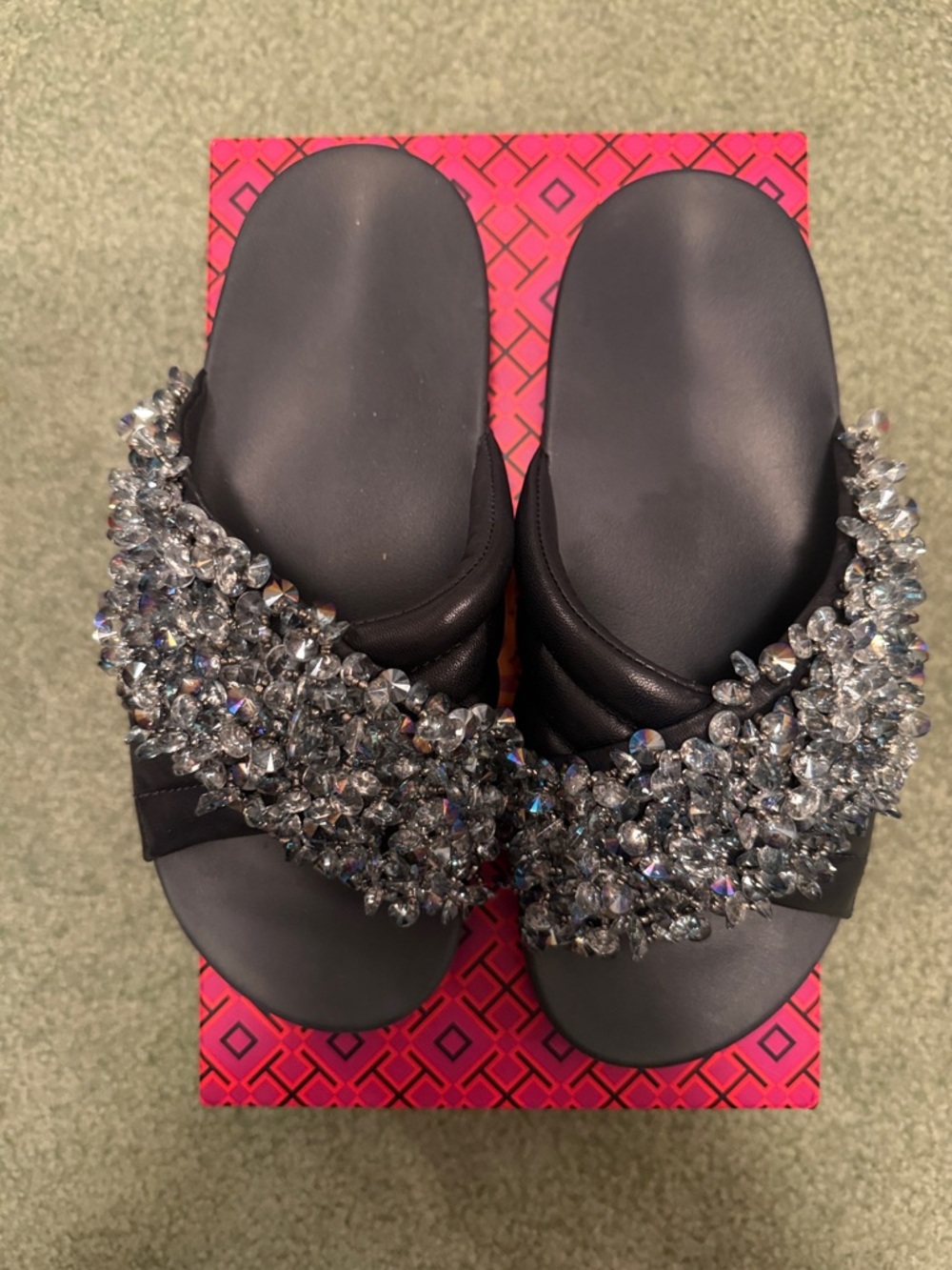Tory Burch  Logan Embellished Slides